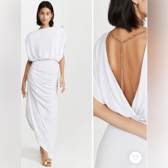 Retrofete Florence Reversible Maxi Dress in White Small New Gown Dress - Picture 1 of 16